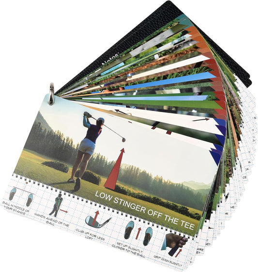 Golf Reference Cards - Essential Golf Rules & Tips | Waterproof, Durable, Compact Design for Golfers | Perfect for Beginners & Pros | Improve Your Game Instantly