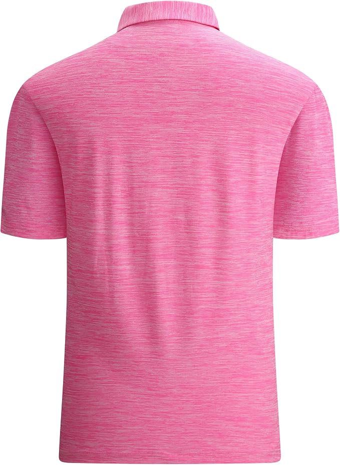 Alex Vando Mens Golf Shirt Moisture Wicking Quick-Dry Short Sleeve Casual Polo - Image 2