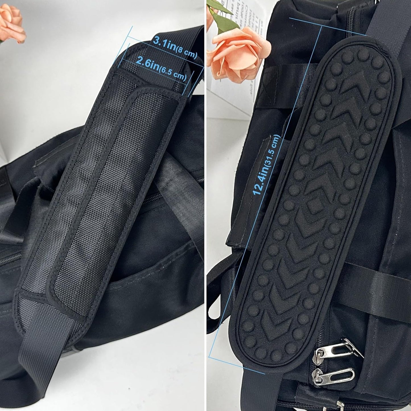 2 Pack Breathable Universal Shoulder Pad, 3D Cushion Air Backpack Strap Pads, for Shoulder Bags, Guitar Strap, Detachable Shoulder Strap Pad Pads Help Relieve Shoulder Pain(3D Air Cushion)