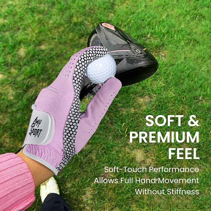 Amy Sport Golf Gloves Women's Upgrade Rain Grip Left Hand Weathersof Value 2 - Image 7