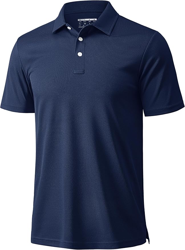 MAGCOMSEN Men's Polo Shirts 3 Buttons Casual Work T Shirts Quick Dry Short by MAGCOMSEN