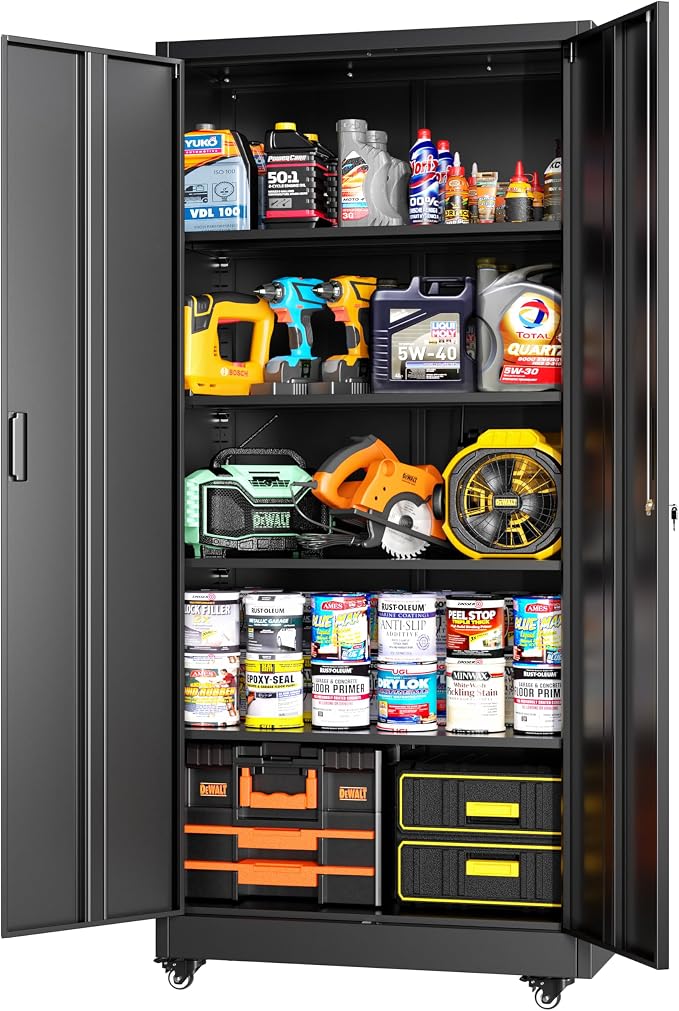 Greenvelly Metal Garage Storage Cabinet by Greenvelly