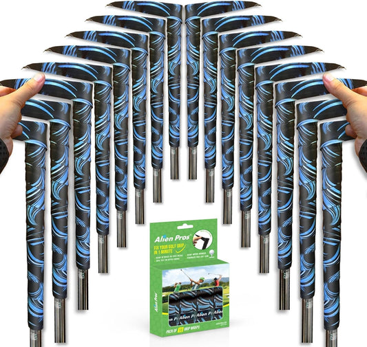 Alien Pros Golf Grip Wrapping Tapes - Innovative Golf Club Grip Solution - Enjoy a Fresh New Grip Feel in Less Than 1 Minute