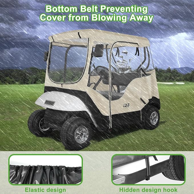 10L0L Golf Cart 2 Passenger Enclosure - Image 7