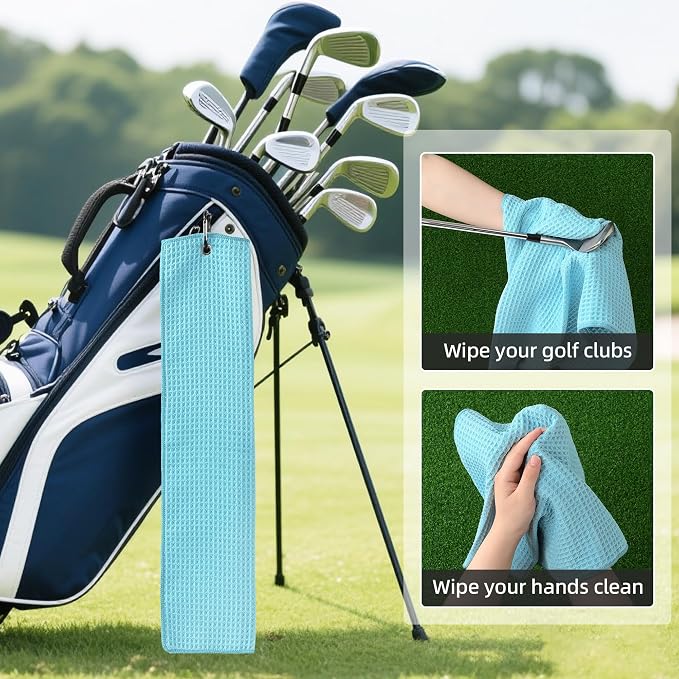 Mile High Life Premium Waffle-Weave Golf Towel | 16" X 24" | Extra Absorbent & - Image 4