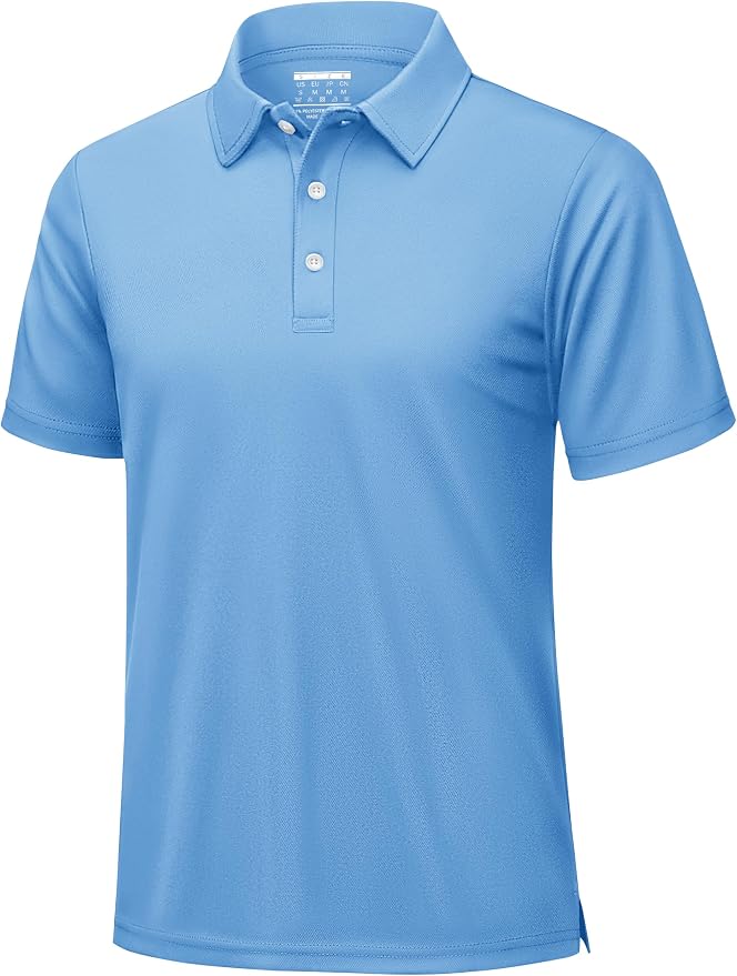 KEFITEVD Men's Polo Shirts Short Sleeve Moisture Wicking Dry Fit Performance by KEFITEVD