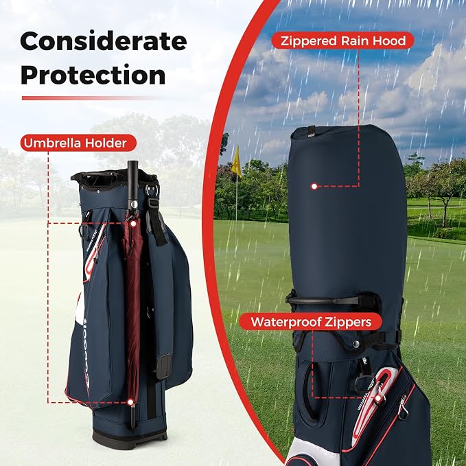 Tangkula Golf Cart Bag, Lightweight Golf Bag - Image 5