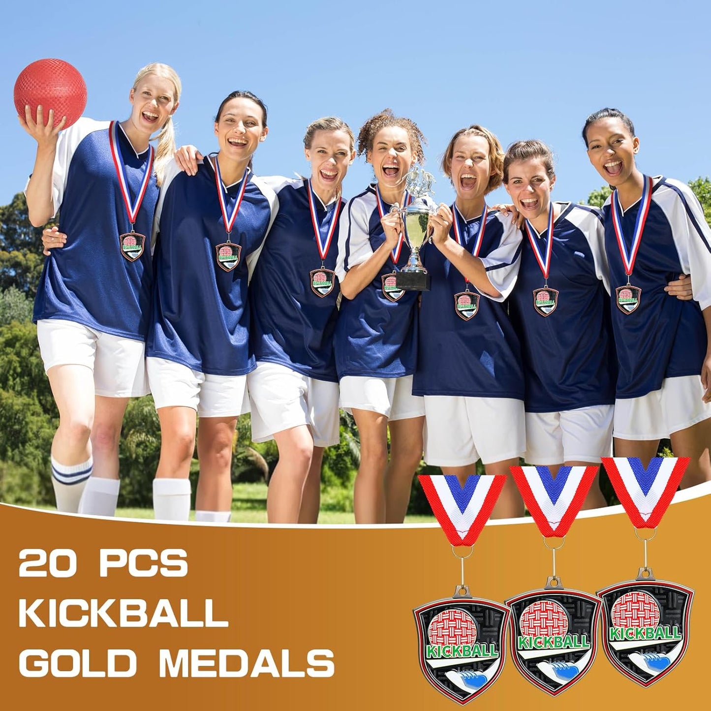 10/20 /30/40 Pcs Award Medals Bulk Sports Medals with Neck Ribbons 2.4 Inch Winner Award Trophy Prize Gift for Sports Themed Party Favors Tournaments School Match