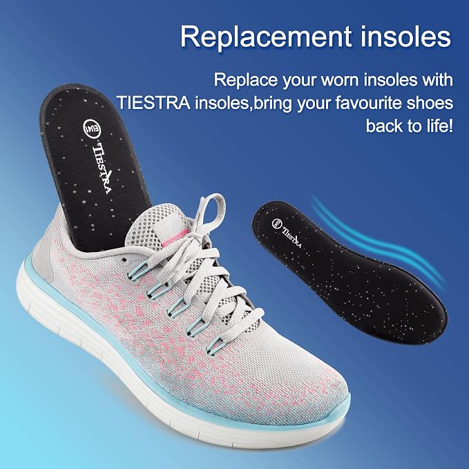 3 Pair -Shoe Inserts for Womens Memory Foam Insoles, Replacement Insoles for - Image 6