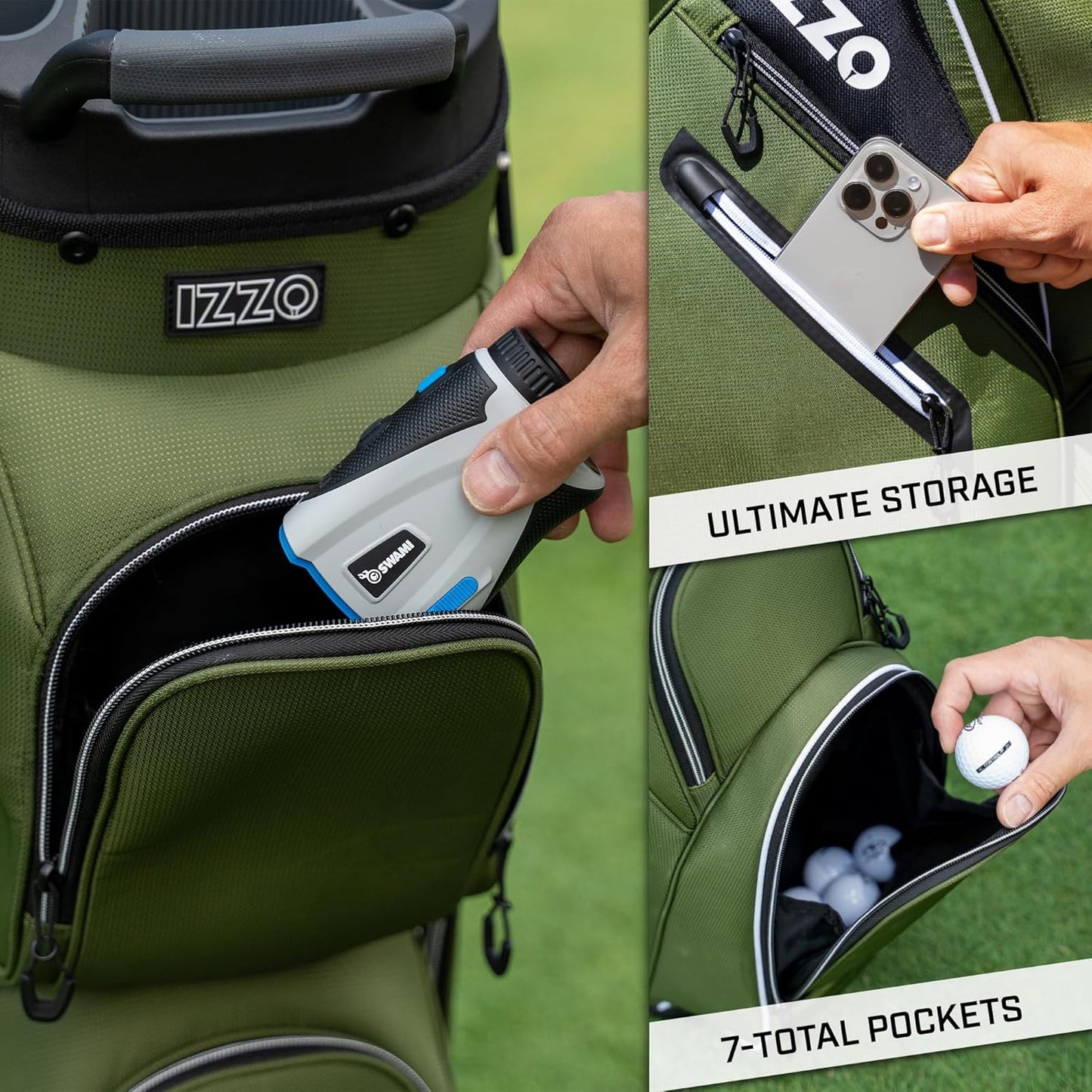 Izzo Ultimate Organizer Golf Cart Bag