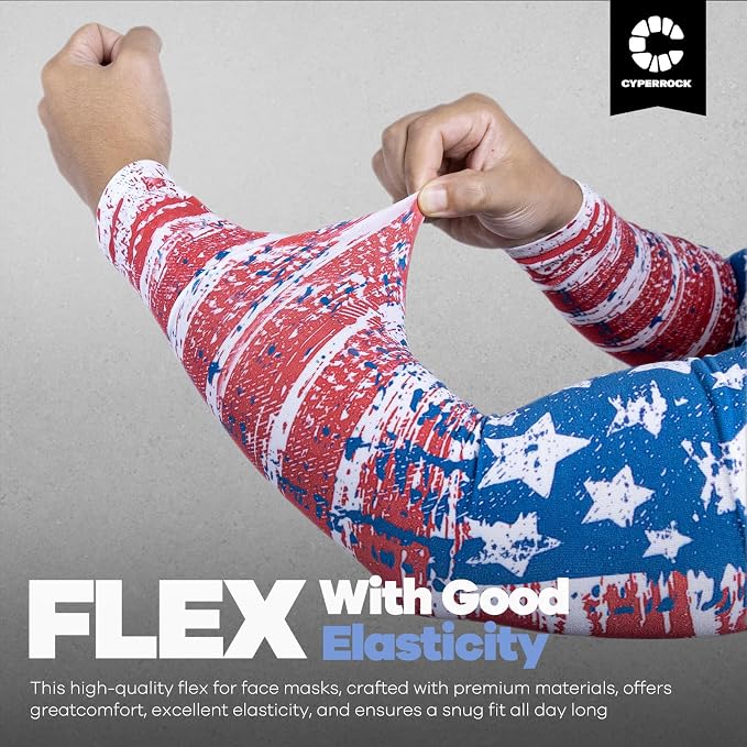 Flag Arm Sleeves, Cooling Sun Protection Compression - Image 7