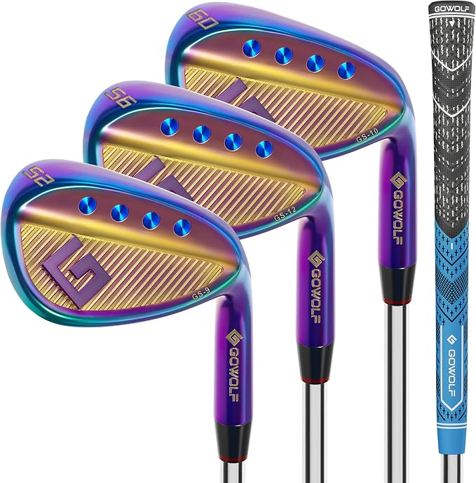 Gowolf Premium Forged Full Face Golf Wedges 50/52/54/56/58/60/69 Degree by WelcometoGowolf