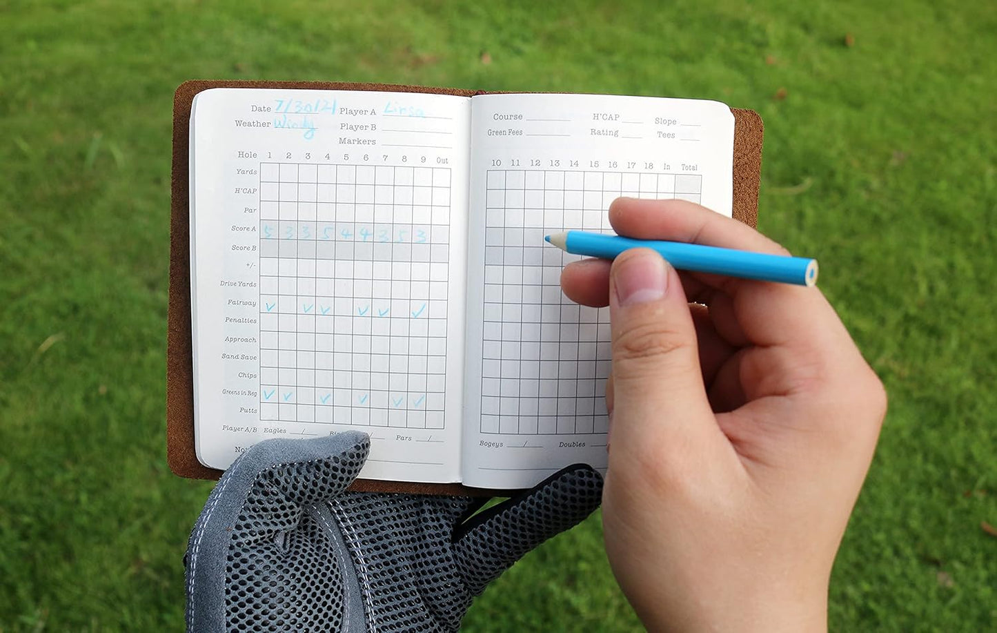 Handy Picks Golf Log Refills for Leather Golf Log Book