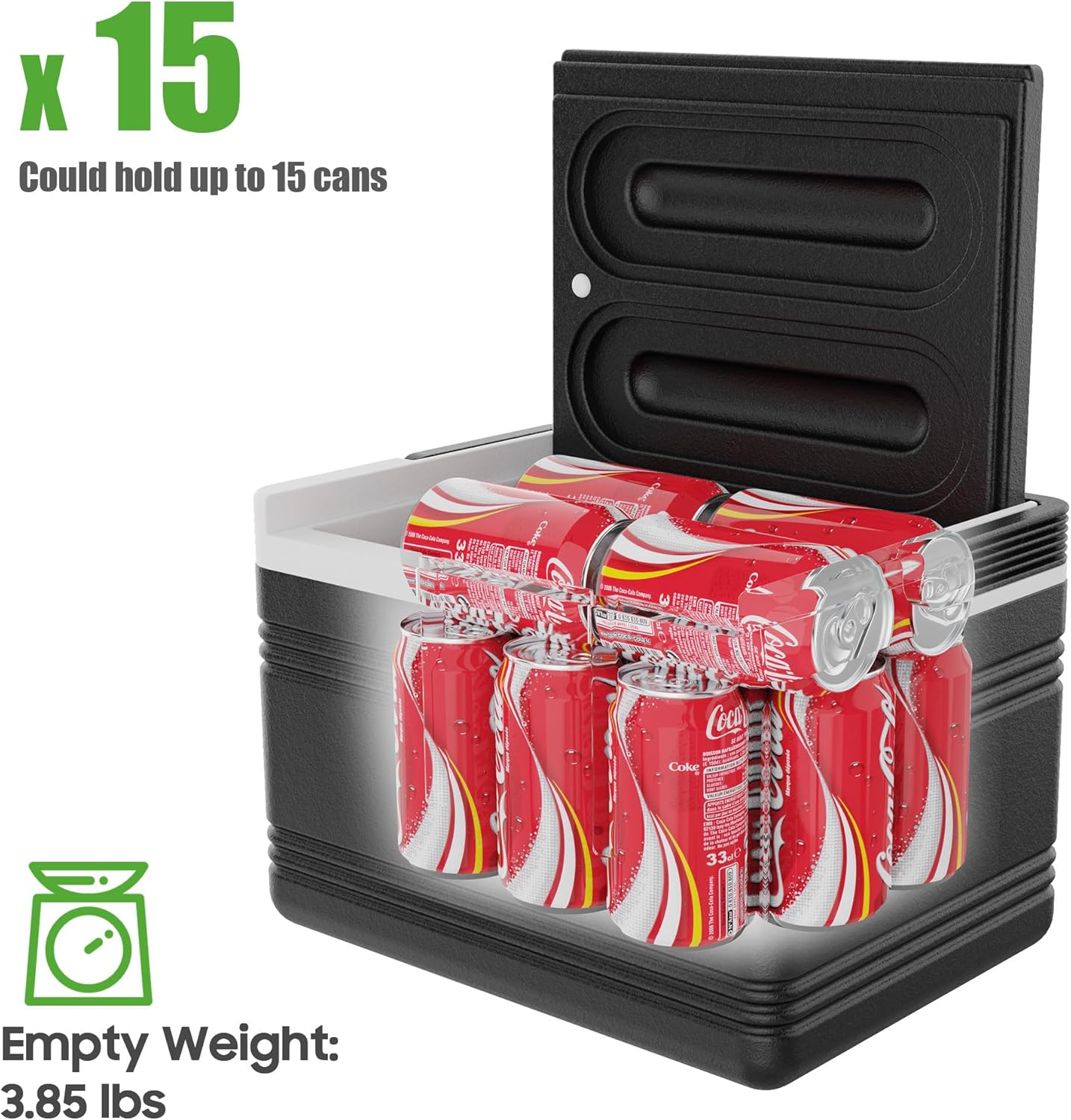 10L0L Golf Cart Cooler with Mounting Bracket Kit Caddy Fits Yamaha Club Car and EZGO, Portable 48H Cooling Golf Cart Ice Chest 102588101 103886801