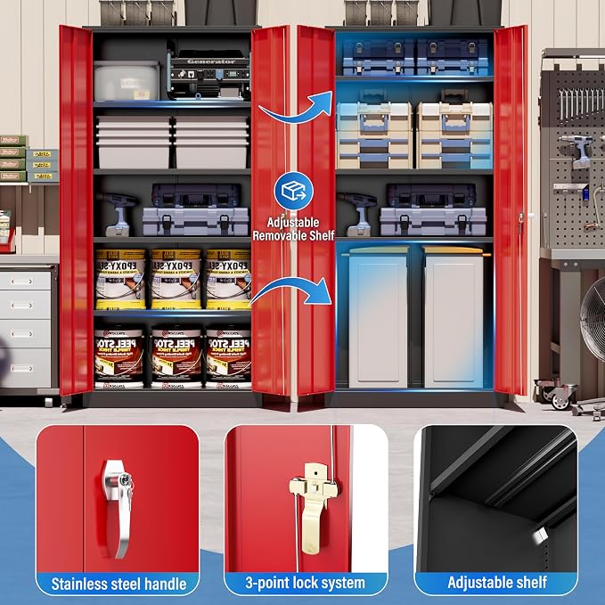 Greenvelly Metal Storage Cabinet - Image 5