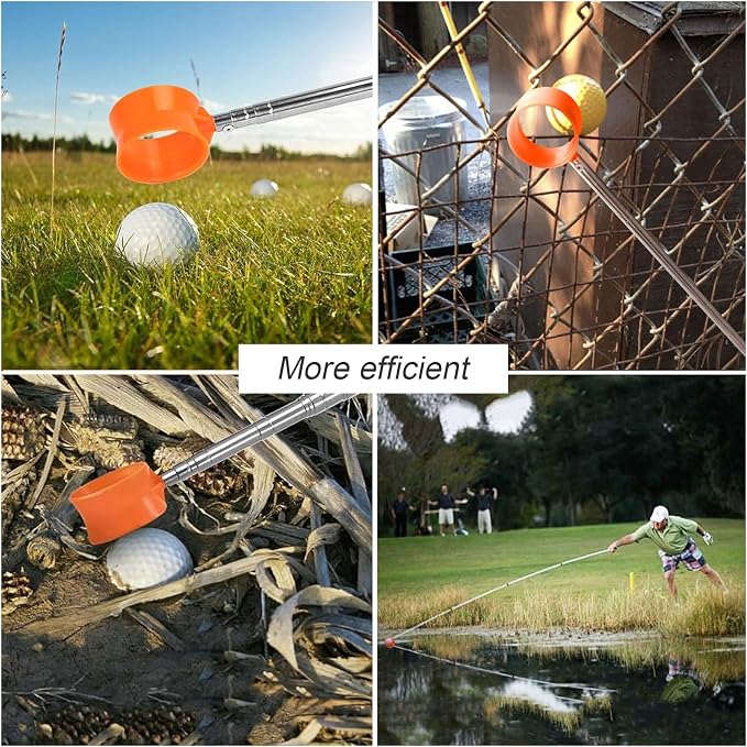 Golf Ball Retriever Telescopic, 12Ft Aluminum Alloy Golf Ball Retriever - Image 7