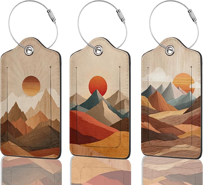3 Pack PU Leahter Luggage Tag by Unknown
