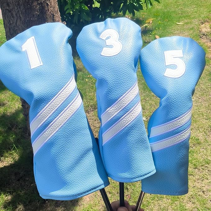 Golf Club Head Covers for Fairway Woods Driver Hybrids - Image 2
