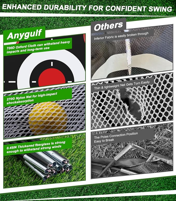 Golf Net, 10x7FT Golf Practice Net - Image 7
