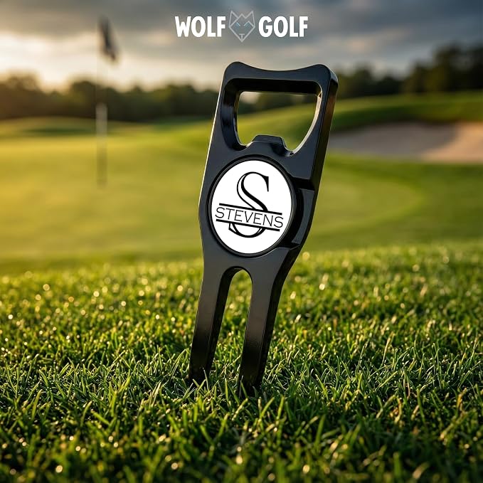 Wolf Golf Towels Personalized Divot Repair Tool | 6-in-1 Premium Divot Tool - Image 6