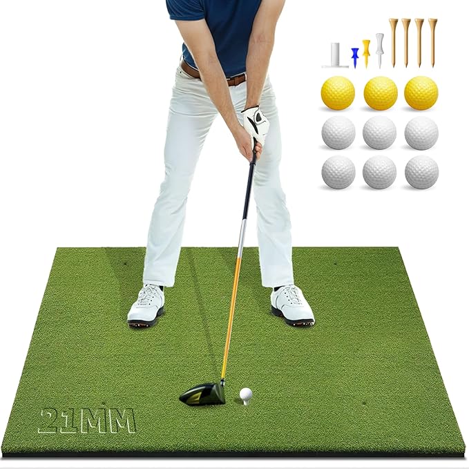 Bltend Golf Mat: 5x4ft & 5x5ft Heavy-Duty Golf Hitting Mats Practice by Bltend