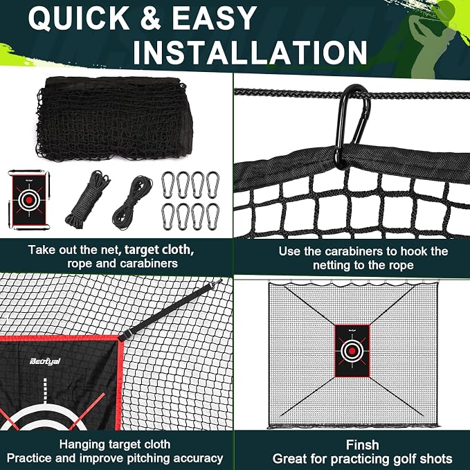 Golf Netting 7Ft, 20Ft Golf Practice Net - Image 6