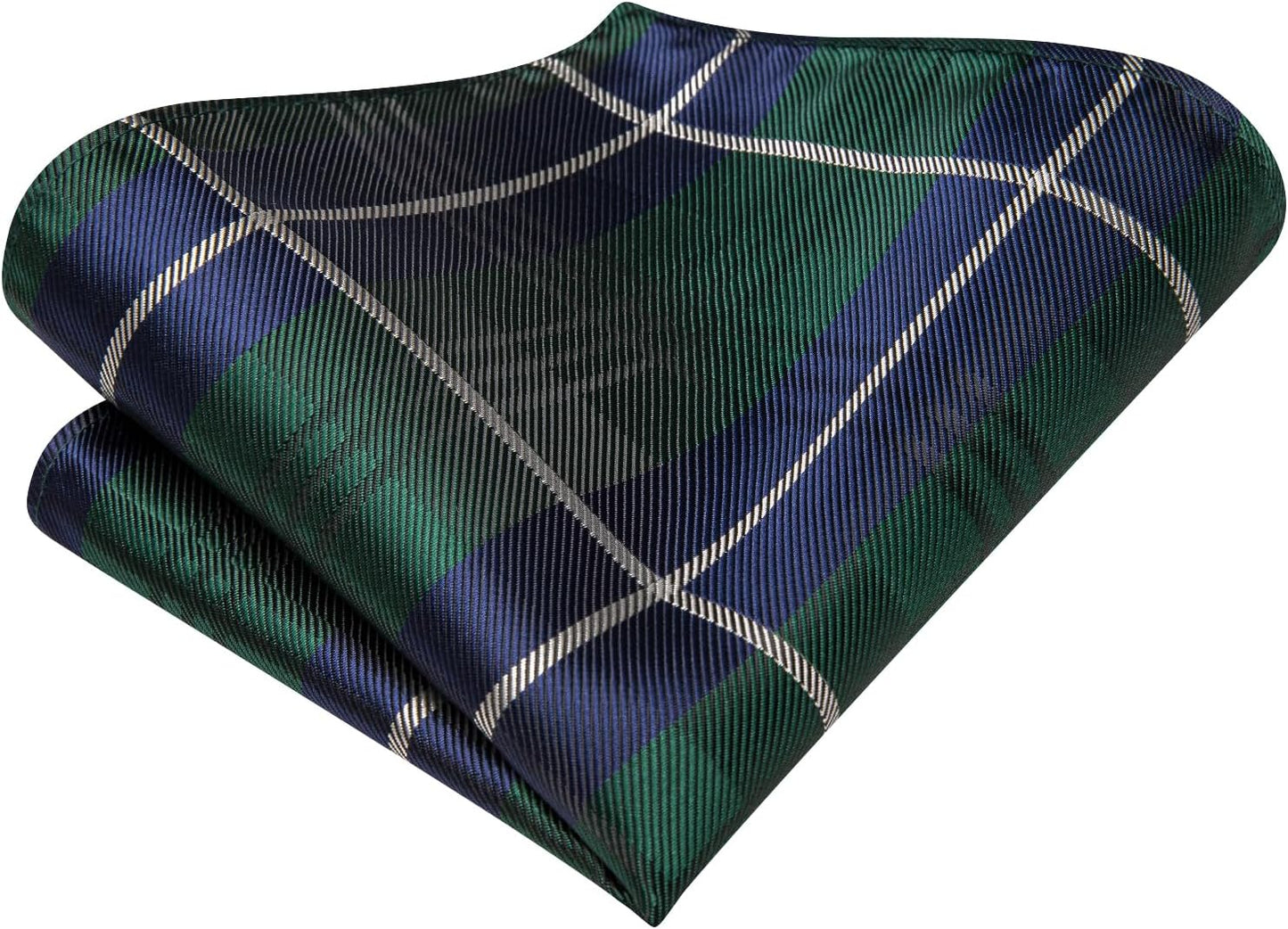 Hi-Tie Men 63inches Tie Set Extra Long Necktie Paisley Tie Pocket Suqare Cufflinks Big and Tall Men Tie