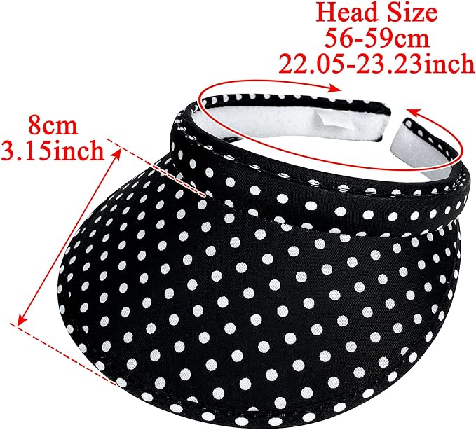 2 Pack Sun Visor Hats Women Men Clip On Wide Brim Visors Hat Outdoor Sports - Image 3
