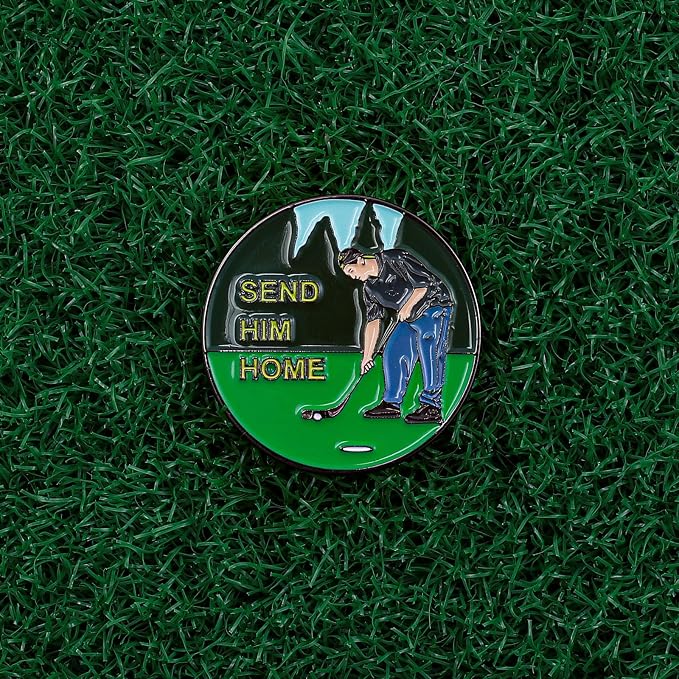Golf Ball Marker with Magnetic Hat Clip - Image 3