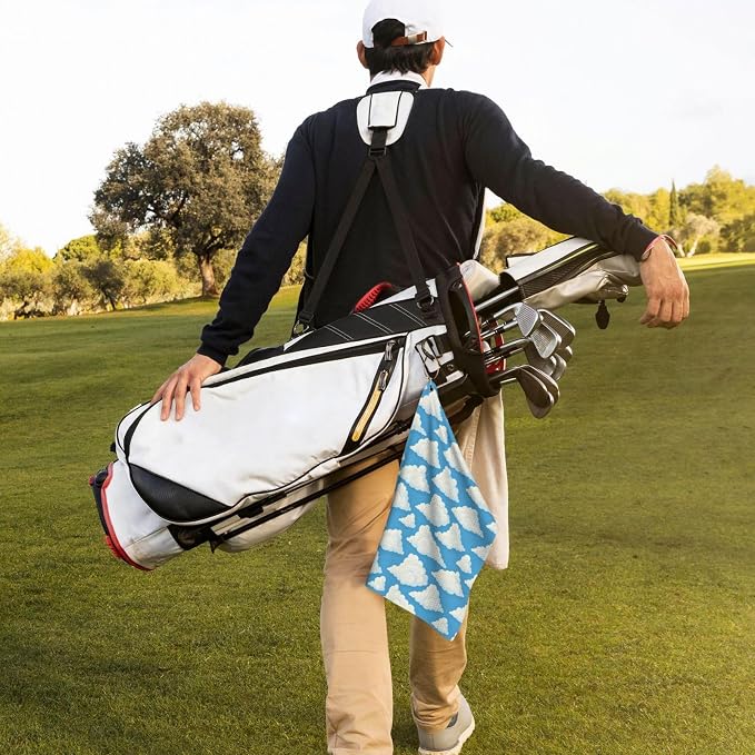 Cloud Golf Towel Waffle Microfiber - Image 7