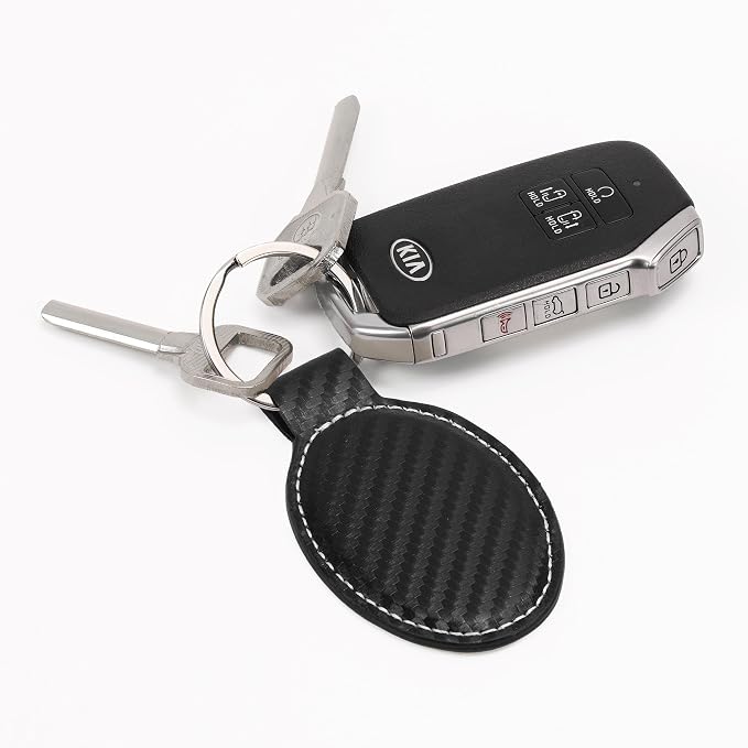 LaserGram Oval Keychain, Palm Trees, Personalized Engraving Included - Image 2