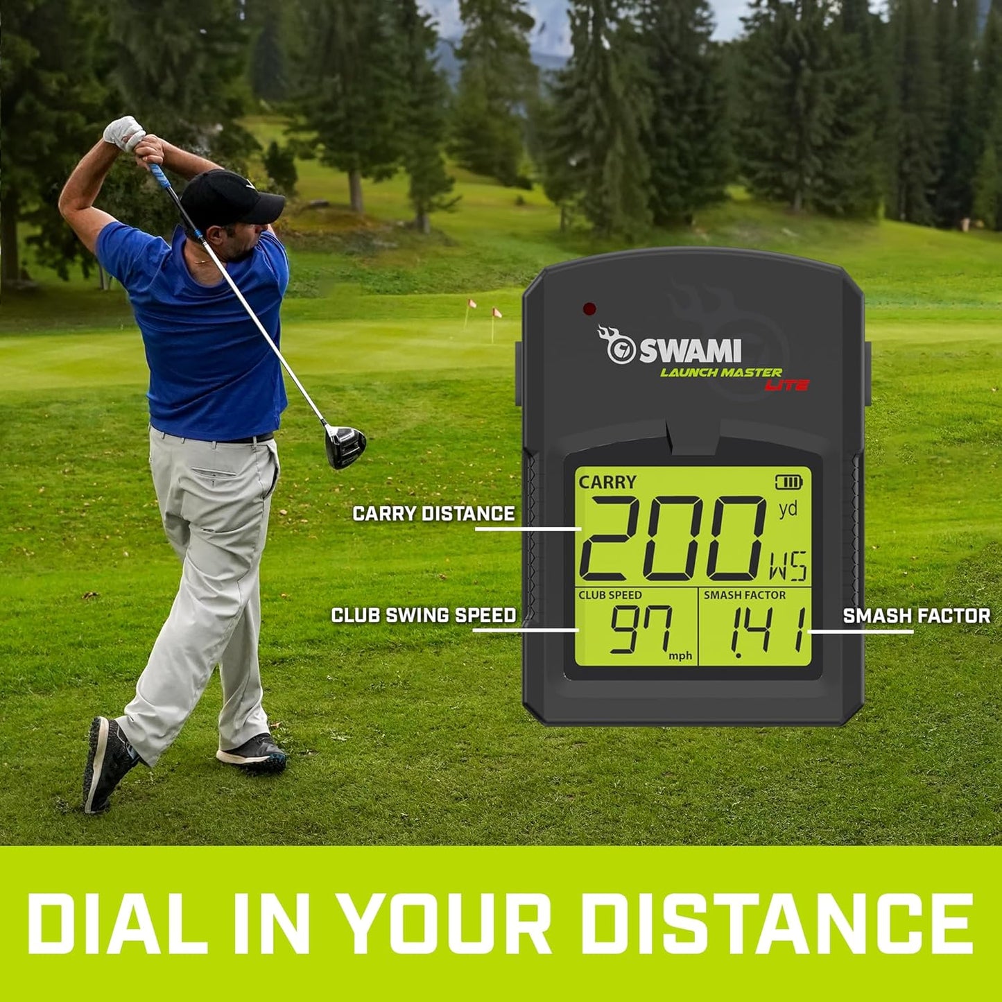 IZZO Golf Swami Launch Master Golf Launch Simulator - Golf Training Aid