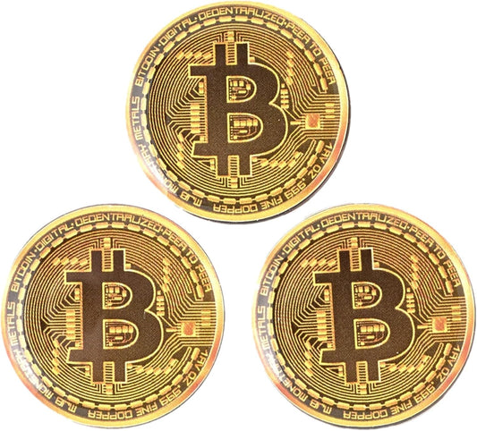 Bitcoin Golf Ball Markers Value Pack - Works with Most Hat Magnetic Clips and Divot Repair Tools Men and Women Golf Gift Accessories Funny Ball Mark Bulk Lot