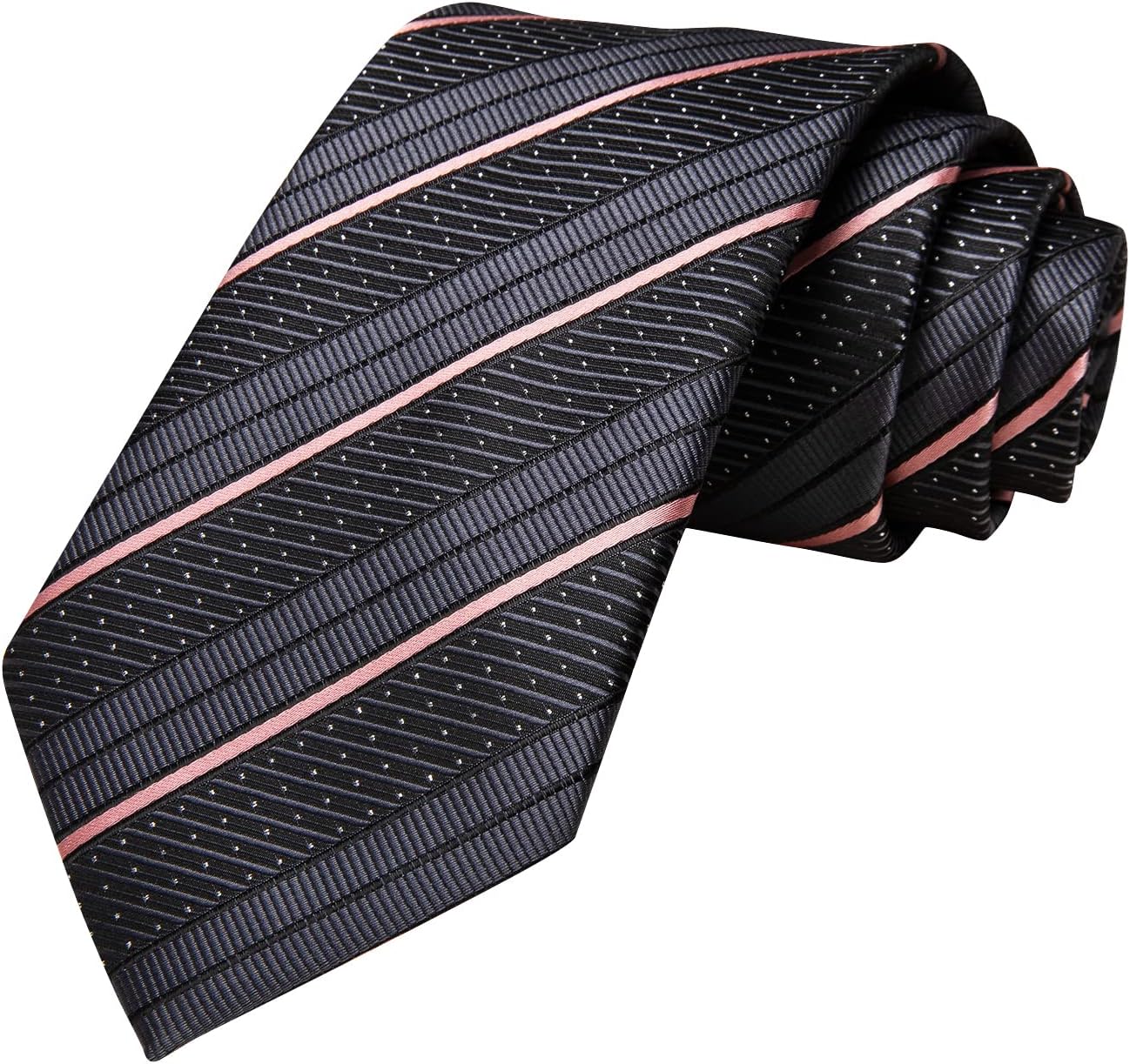 Hi-Tie Men 63inches Tie Set Extra Long Necktie Paisley Tie Pocket Suqare Cufflinks Big and Tall Men Tie