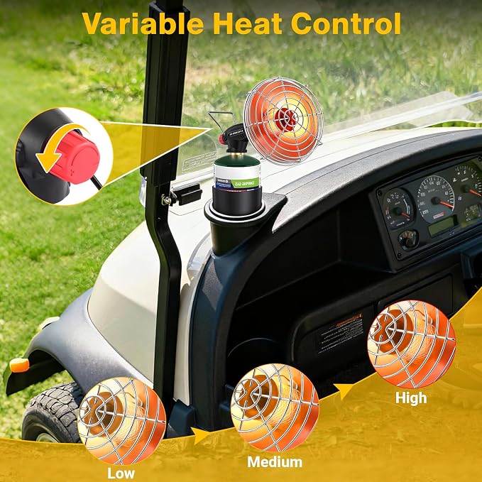 Golf Cart Heater, 9200BTU Outdoor Propane Heater - Image 3