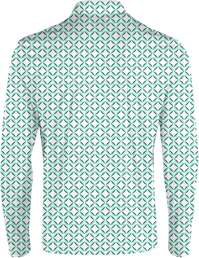 Men's Long Sleeve Golf Shirt Quick Dry 3 Button Work Fishing Outdoor Casual - Image 4