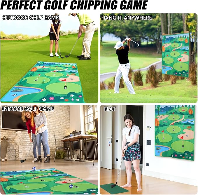 Golf Chipping Game Mat Golf Training Hitting Mat - Image 5