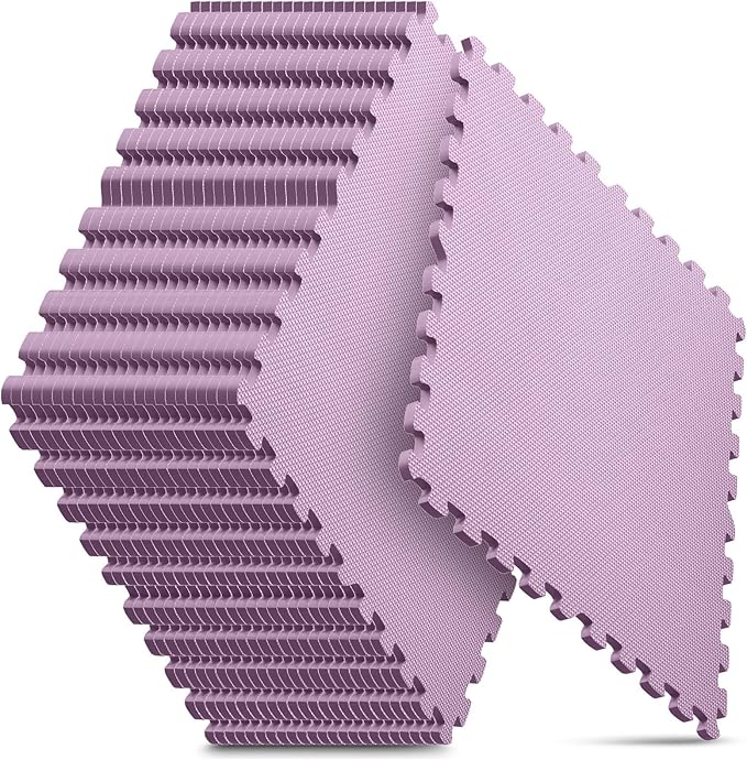 Home Gym Mat, Puzzle Exercise Mat, EVA Interlocking Foam Floor Tiles by NazhuraGoodCompanionAtHome