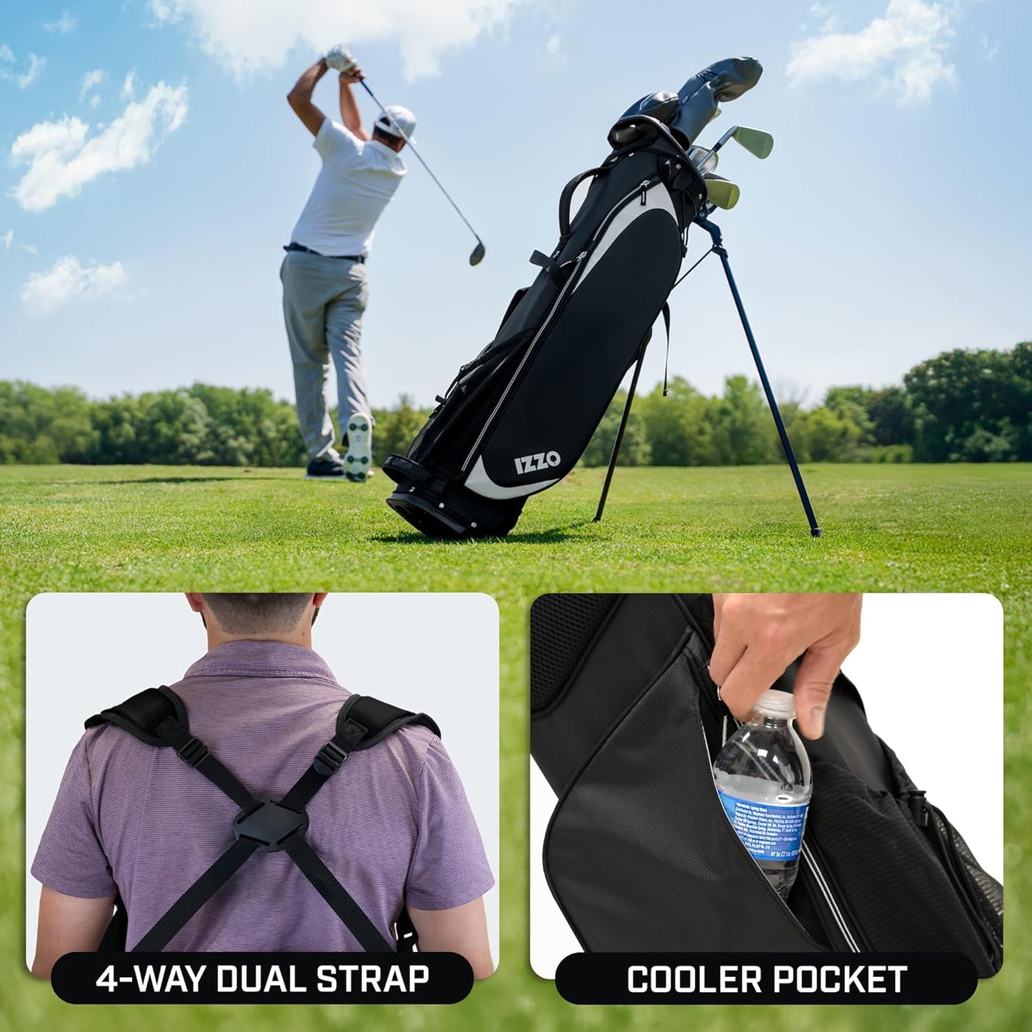 Izzo Quick 9 Golf Stand Bag