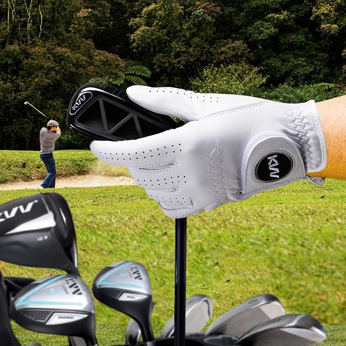 KVV Cabretta Leather Golf Gloves - Image 3