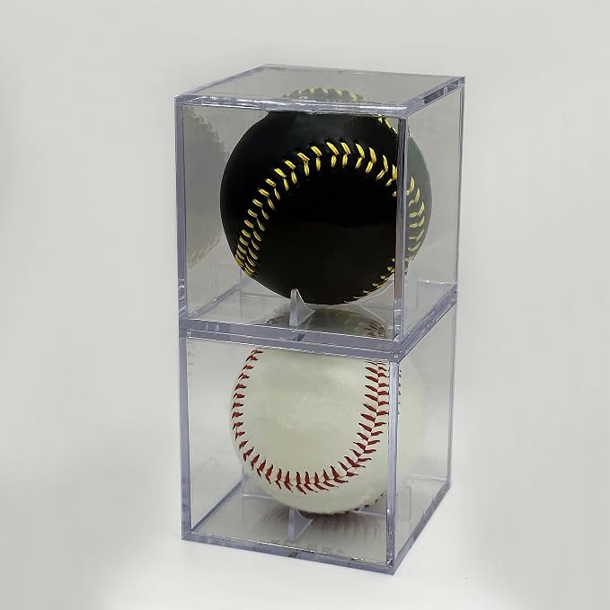 Baseball & Golf Ball Display Case Acrylic Cube Square Clear Memorabilia Display - Image 7