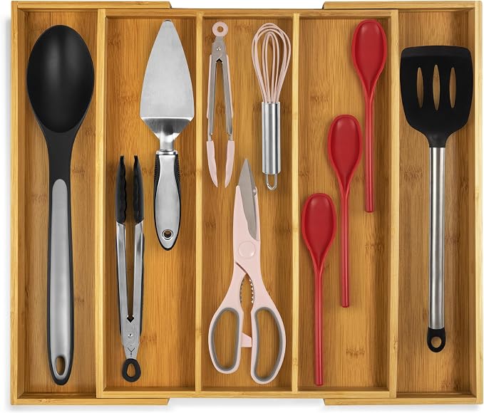Purawood Kitchen Drawer Organizer by PURAWOOD