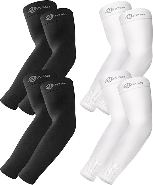 BHYTAKI UV Sun Protection Arm Sleeves, UPF 50 Sports Cooling Arm Compression by BHYTAKI