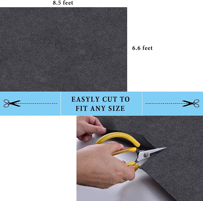 Garage Floor Matting 6.6x8.5 Feet Oil Absorbent Large Rubber Mat Waterproof - Image 5