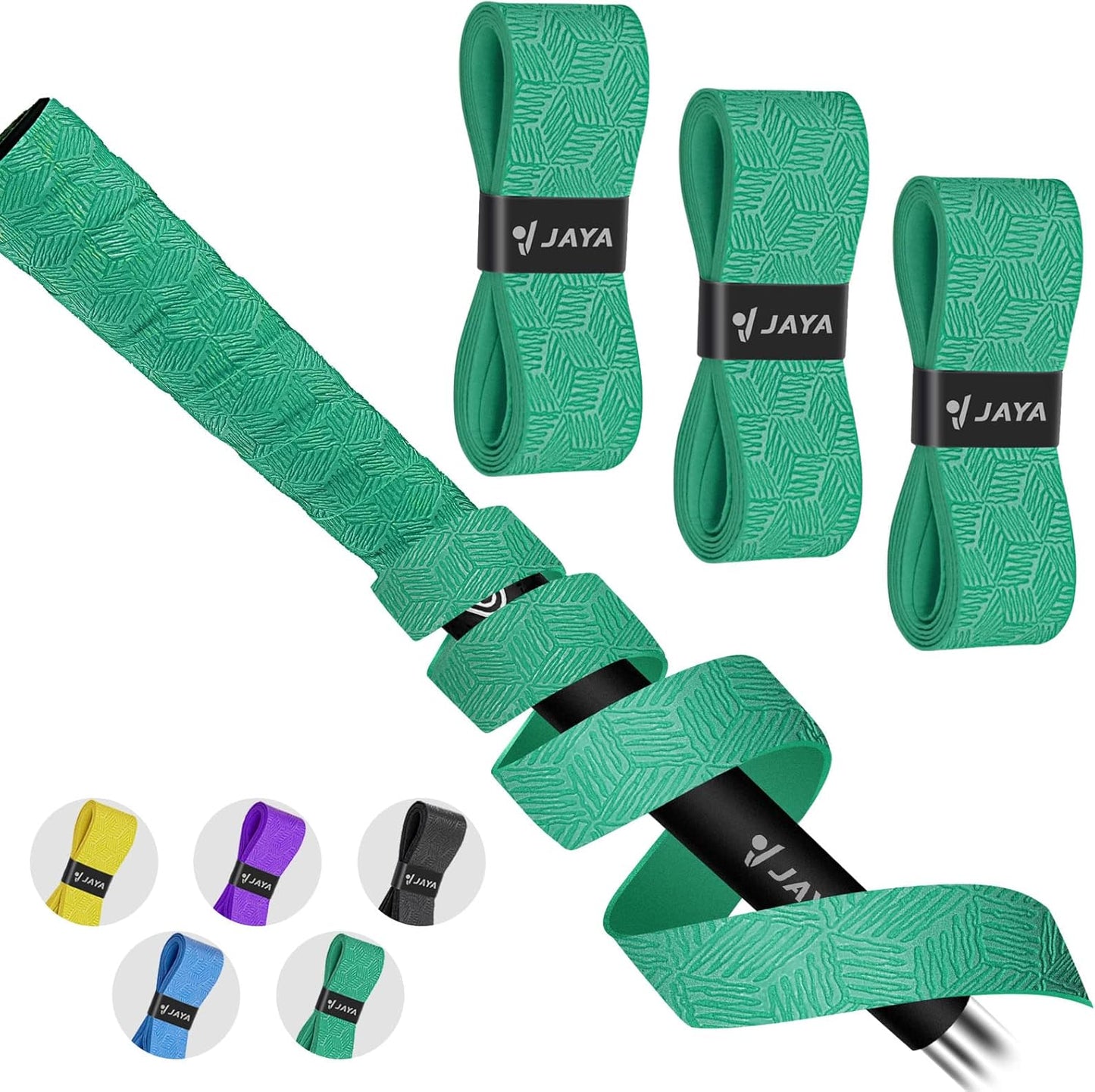 JAYA Golf Grip Wrapping Tapes, Innovative Regripping Solution for Golf Club Grips, 3 Or 15 Pack Tacky PU Overgrip Tapes, Options of 5 Colors, Enjoy a Fresh New Grip Experience