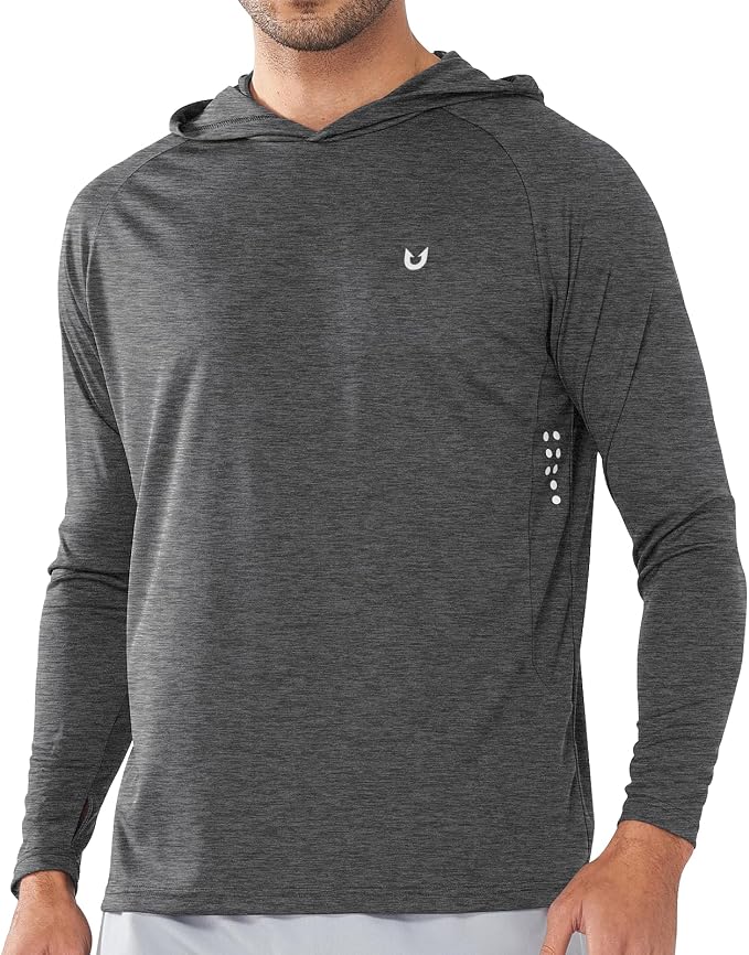 NORTHYARD Men's UPF 50+ Hoodie Shirts Long Sleeve Sun Protection Fishing Swim by NORTHYARD