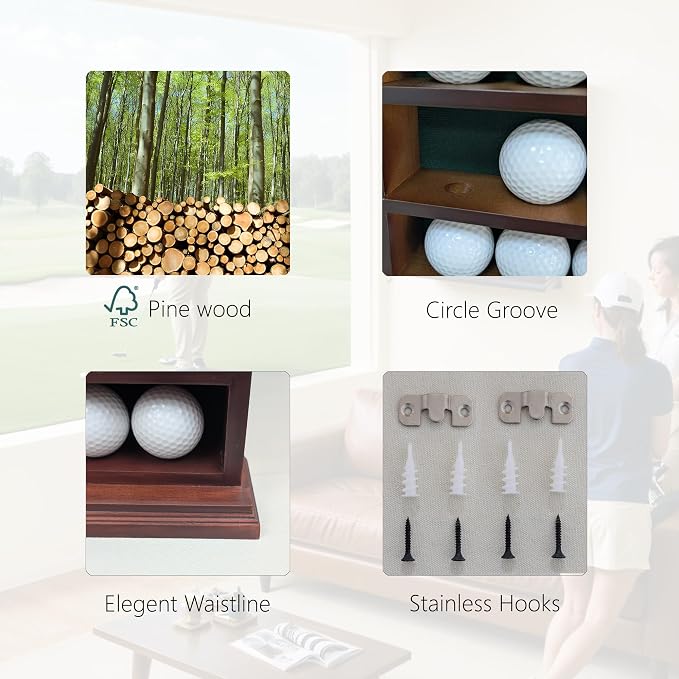 Elegant Golf Ball Display Case - Image 3