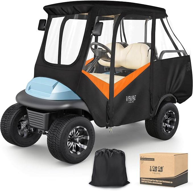 10L0L 4 Passenger Golf Cart Driving Enclosure by 10L0L