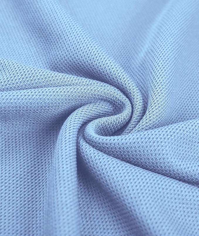 Men's Long Sleeve Polo Shirts 3 Button Down - Image 6