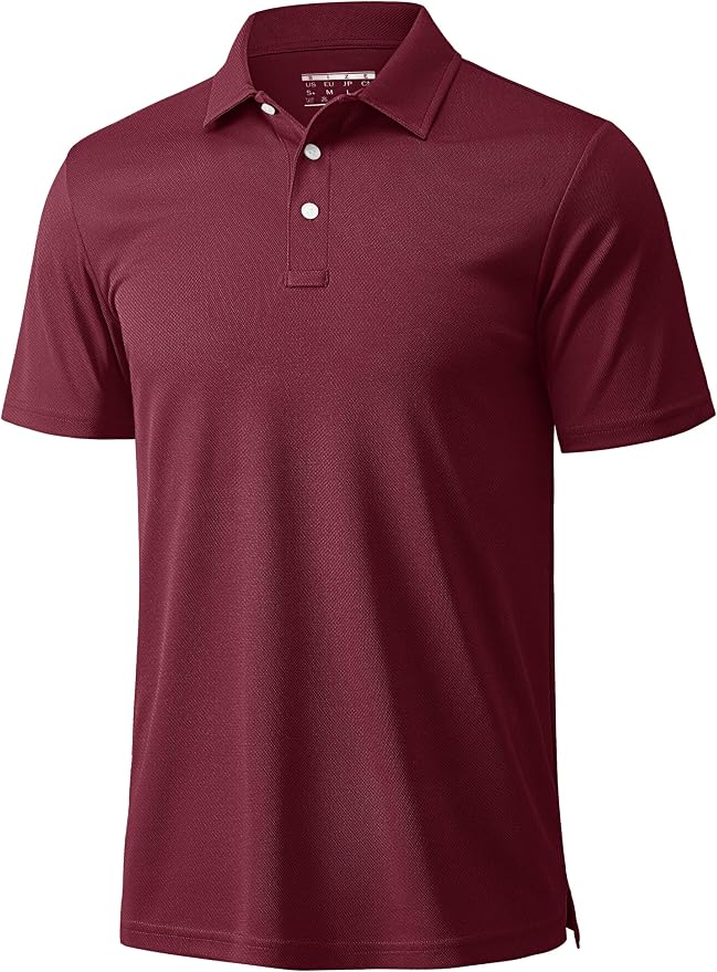 MAGCOMSEN Men's Polo Shirts 3 Buttons Casual Work T Shirts Quick Dry Short by MAGCOMSEN